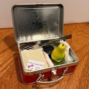 American Girl retired Molly’s Red Tin Lunchbox set for 18” dolls